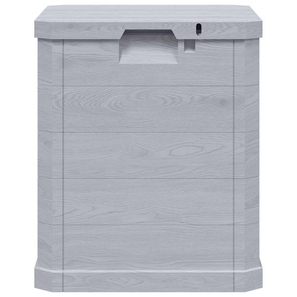 GARTEN-AUFBEWAHRUNGSBOX 90 L Hellgrau - Hellgrau, Kunststoff (42.5/50/44cm) - vidaXL