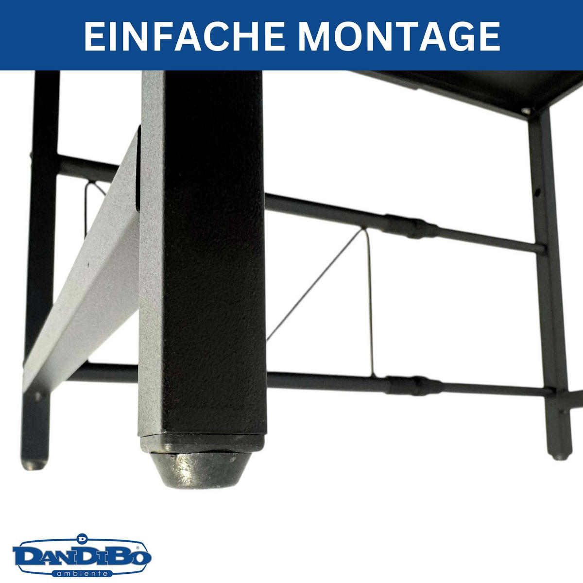 KÜCHENREGAL 3 Stufig Verstellbar 40 - 64 cm Metall - Schwarz, Metall (64/78/36cm) - DanDiBo