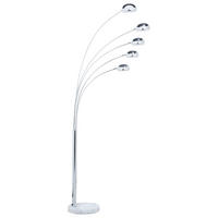 STEHLAMPE Flinders 100/100/212 cm - Silberfarben, Metall (100/100/212cm) - Beliani