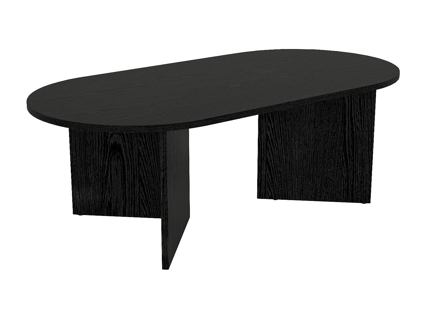 COUCHTISCH - Schwarz - TOPANIA - Schwarz, Holz (120/60/39.6cm) - Vente-Unique