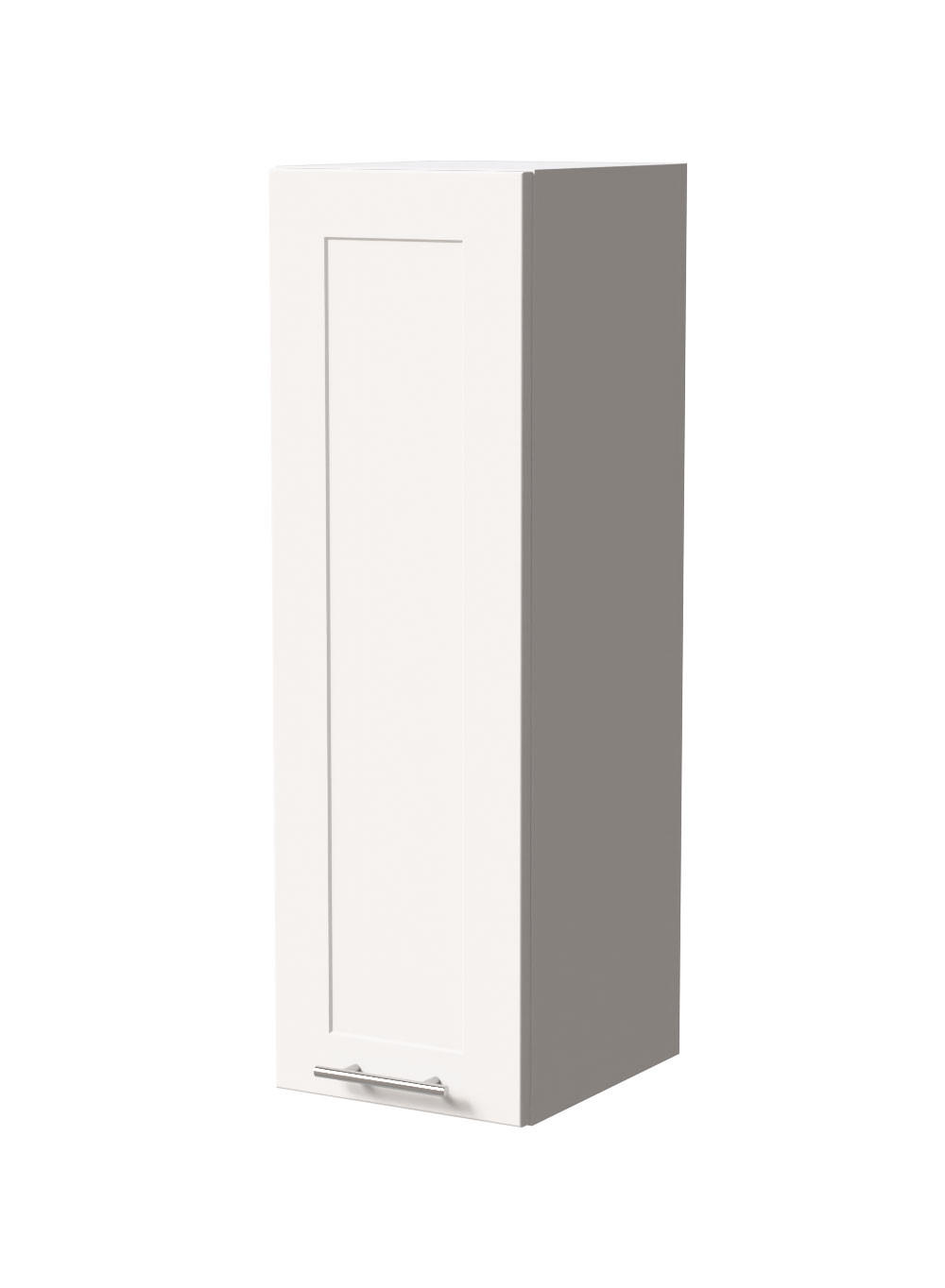 HÄNGESCHRANK Oslo W4/30 Weiß / Weiß Matt 30 / 32,5 / 96cm - Weiß, Holz/Holzwerkstoff (30/96/32.5cm) - Feldmann-Wohnen