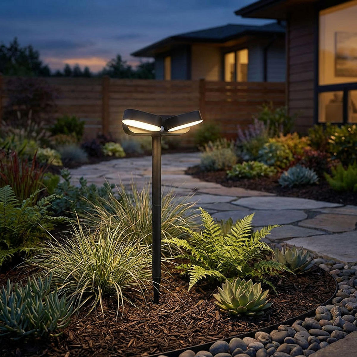 LED AUSSENLEUCHTE Kunststoff Schwarz 2x - Schwarz, Kunststoff (23/10.3/55cm) - Globo Lighting