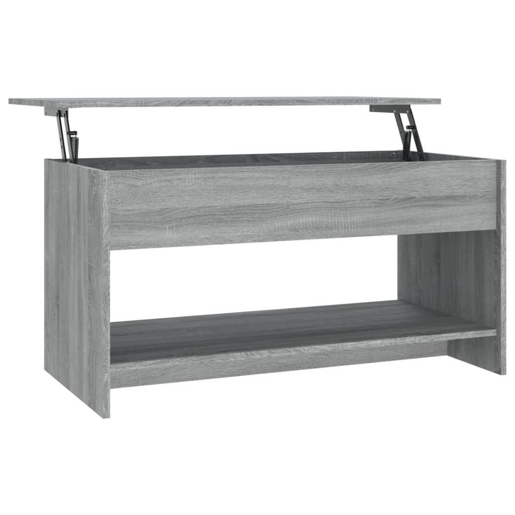 COUCHTISCH Grau Sonoma 102x50x52,5 cm Holzwerkstoff - Grau, Holzwerkstoff (102/50/52.5cm) - furnicato