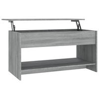 COUCHTISCH Grau Sonoma 102x50x52,5 cm Holzwerkstoff - Grau, Holzwerkstoff (102/50/52.5cm) - furnicato