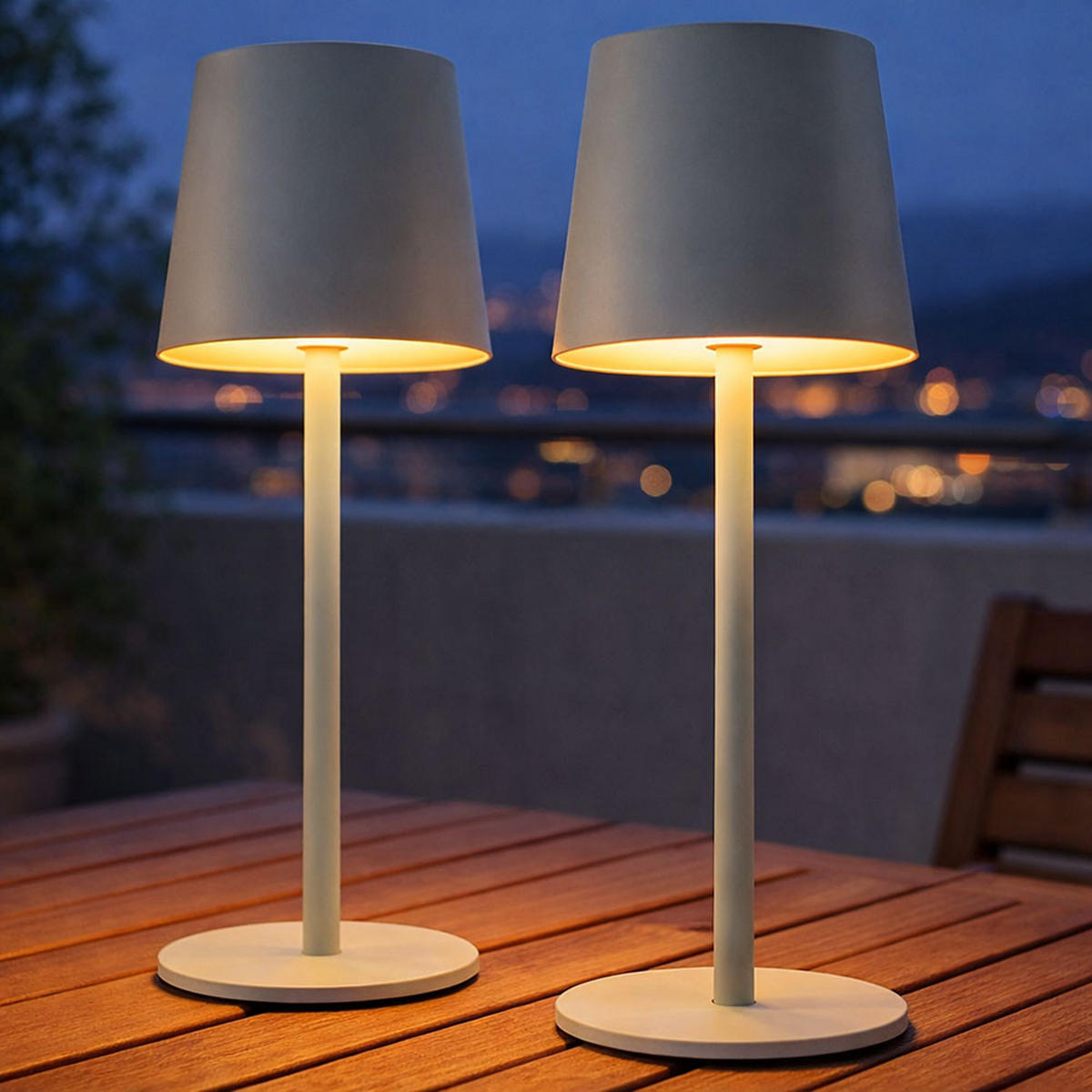 LED AUSSENLEUCHTE Vancouver blassgrün matt 2er Set - Grün, Metall (8.5/8.5/28cm) - Globo Lighting