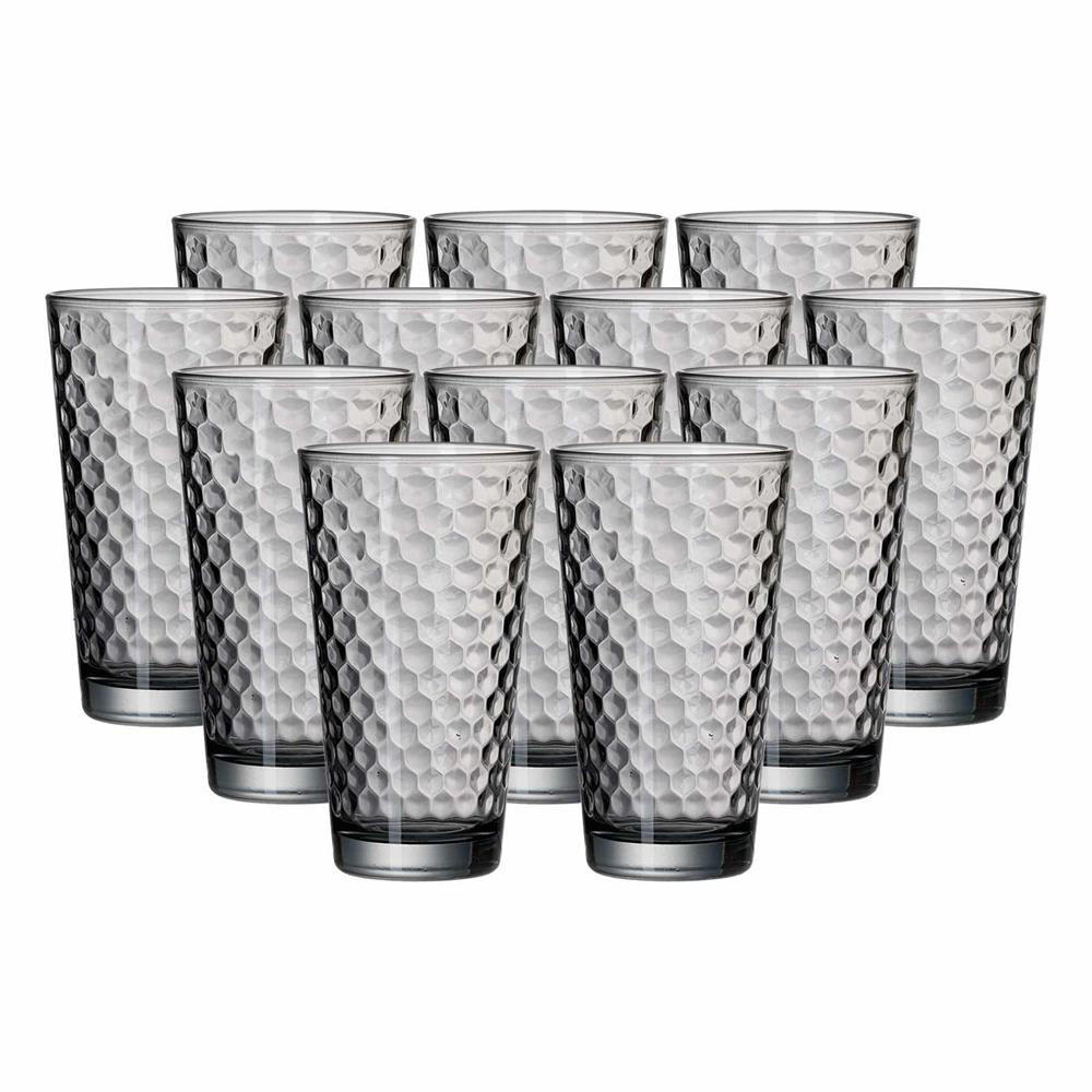 LONGDRINKGLÄSER Favo Grau 400 ml 12er Set - Grau, Glas (0.4L) - Ritzenhoff Breker