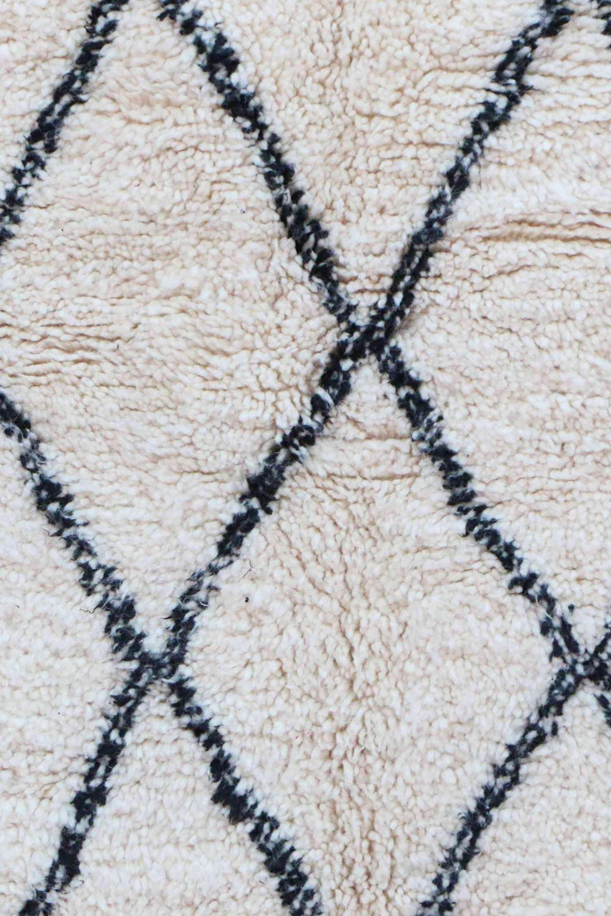 BERBERTEPPICH aus reiner Wolle 133x 250 cm - Beige, Naturmaterialien (133/250cm) - AFK Living