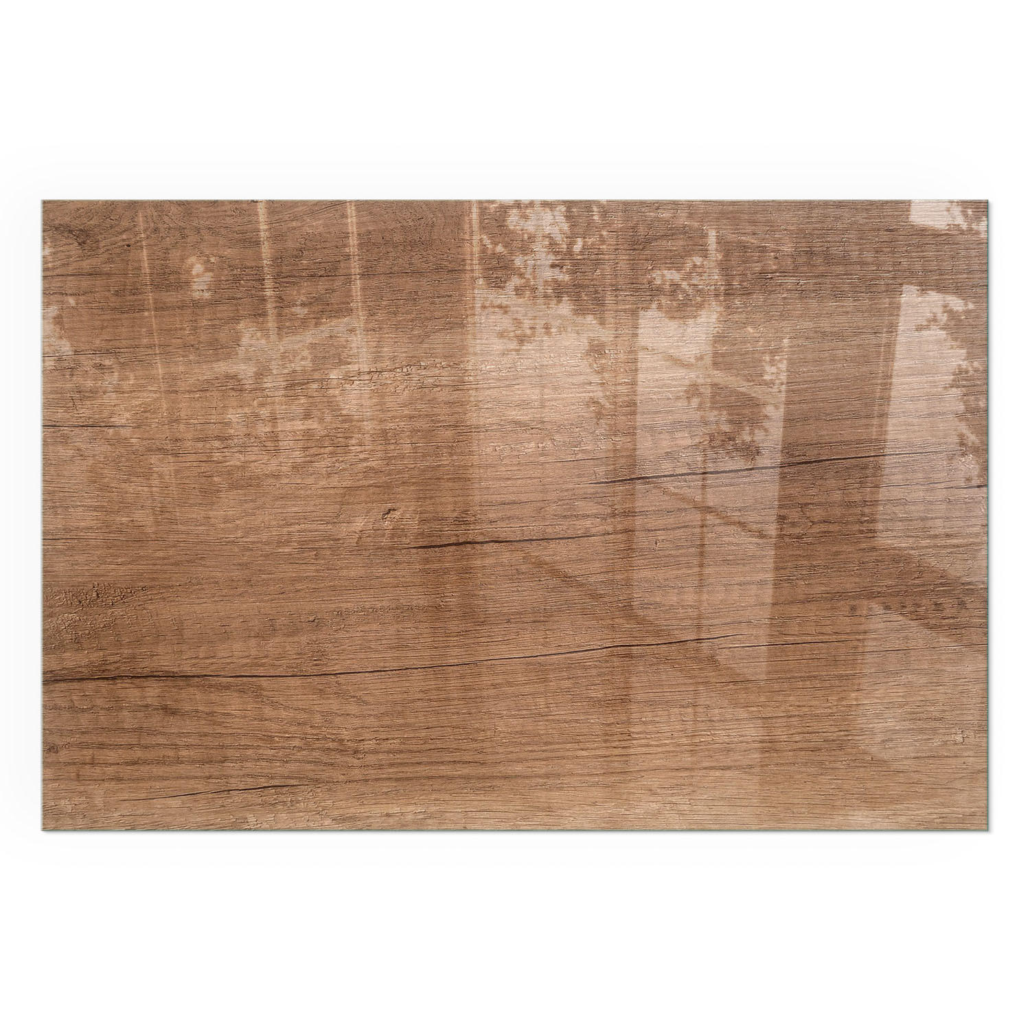 GLASPLATTE für Kamin 120x80 cm - Braun, Glas (120/80/0.4cm) - TULUP