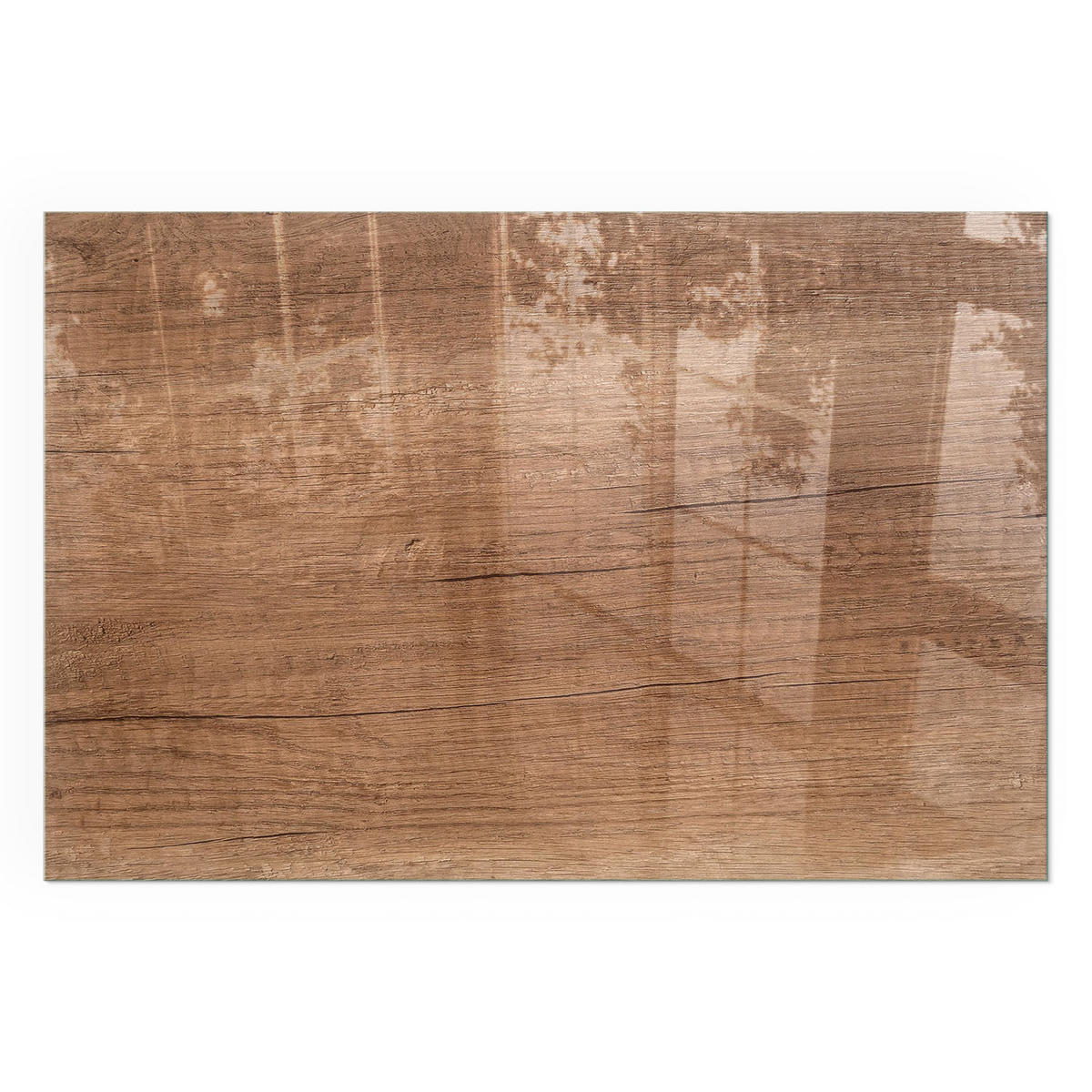 GLASPLATTE für Kamin 120x80 cm - Braun, Glas (120/80/0.4cm) - TULUP