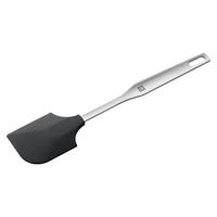 TEIGSCHABER Silikon Edelstahl Spatel Backspatel Küchenhelfer - Silberfarben/Schwarz, Kunststoff/Metall (6/2/31cm) - Zwilling