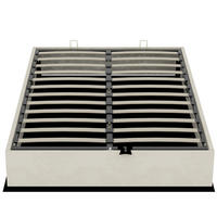 STAURAUMBETT 140/200 cm DE-35414 mit Gaslift Beige - Beige, Metall (140/200cm) - ComfortXL
