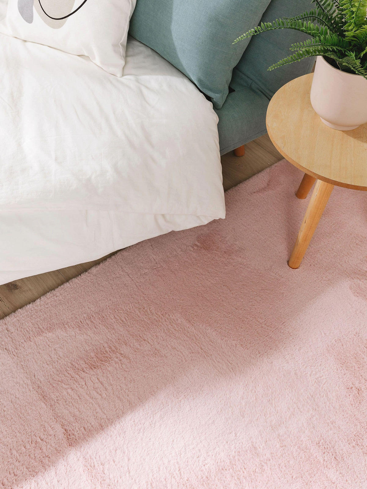 KUNSTFELLTEPPICH Furry Rosa 80x250 cm - Rosa, Kunststoff (80/250cm) - benuta