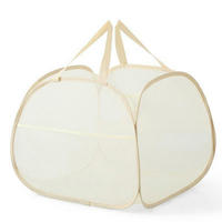WÄSCHEKORB 2-teiliges Set 36 x 36 x 58 cm beige - Beige, Textil (6/2/11cm)