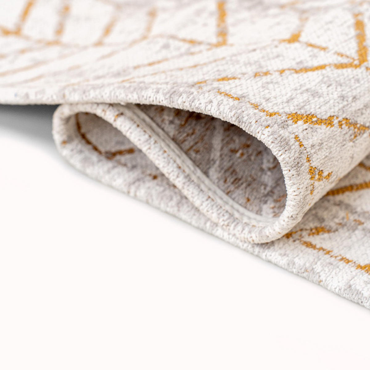 TEPPICH Central Yellow Mad Men Jacob's Ladder 80/250 cm - Beige, Kunststoff/Textil (80/250cm) - Louis De Poortere