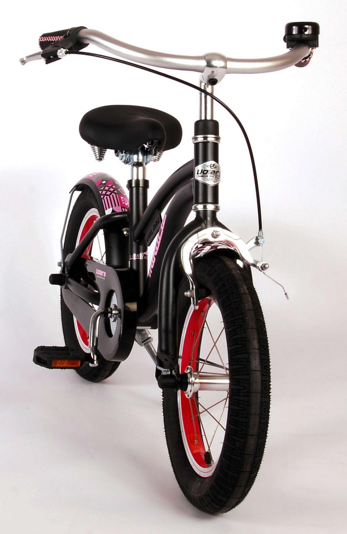 KINDERFAHRRAD Miracle Cruiser - 14 Zoll - Rücktritt + Handbremse - Mattschwarz - Schwarz, Metall (44cm) - TPFSports