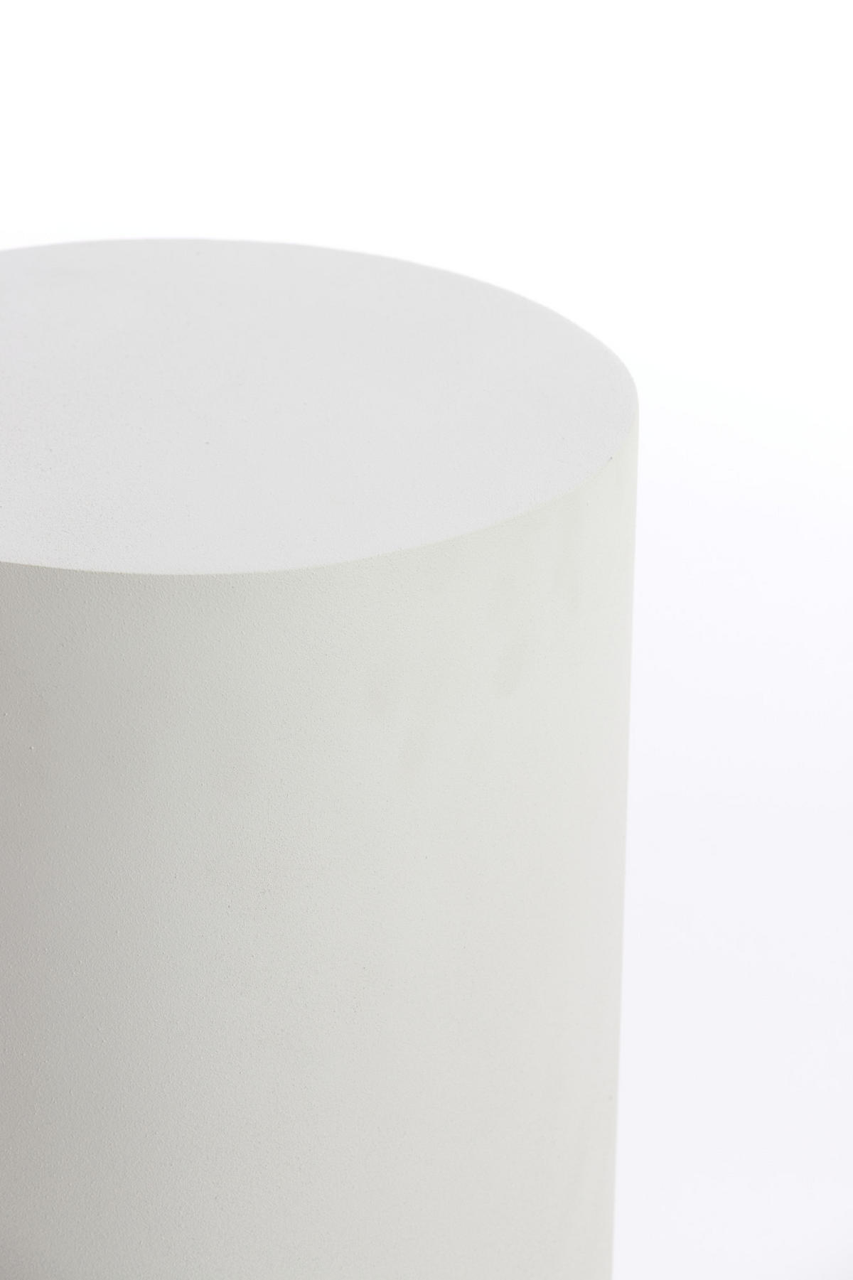 SÄULE Alarios Weiß Ø30/60 cm - Weiß, Metall (30/30/60cm) - Light & Living