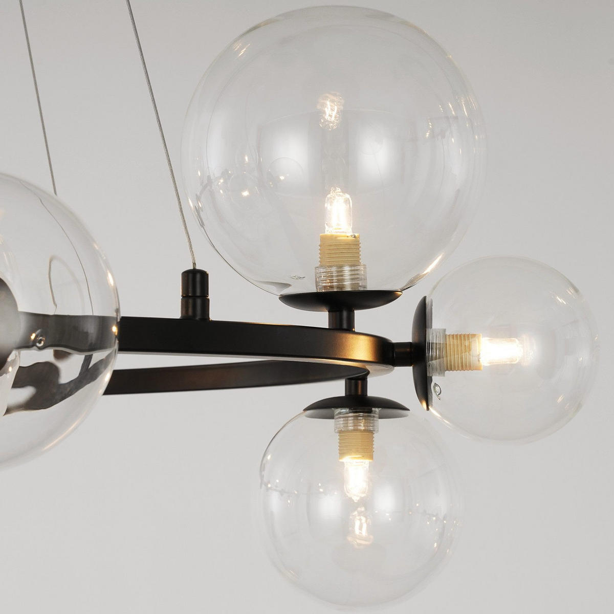 PENDELLEUCHTE Oliver 80/79.5/171 cm - Transparent, Metall (80/79.5/171cm) - ZMH