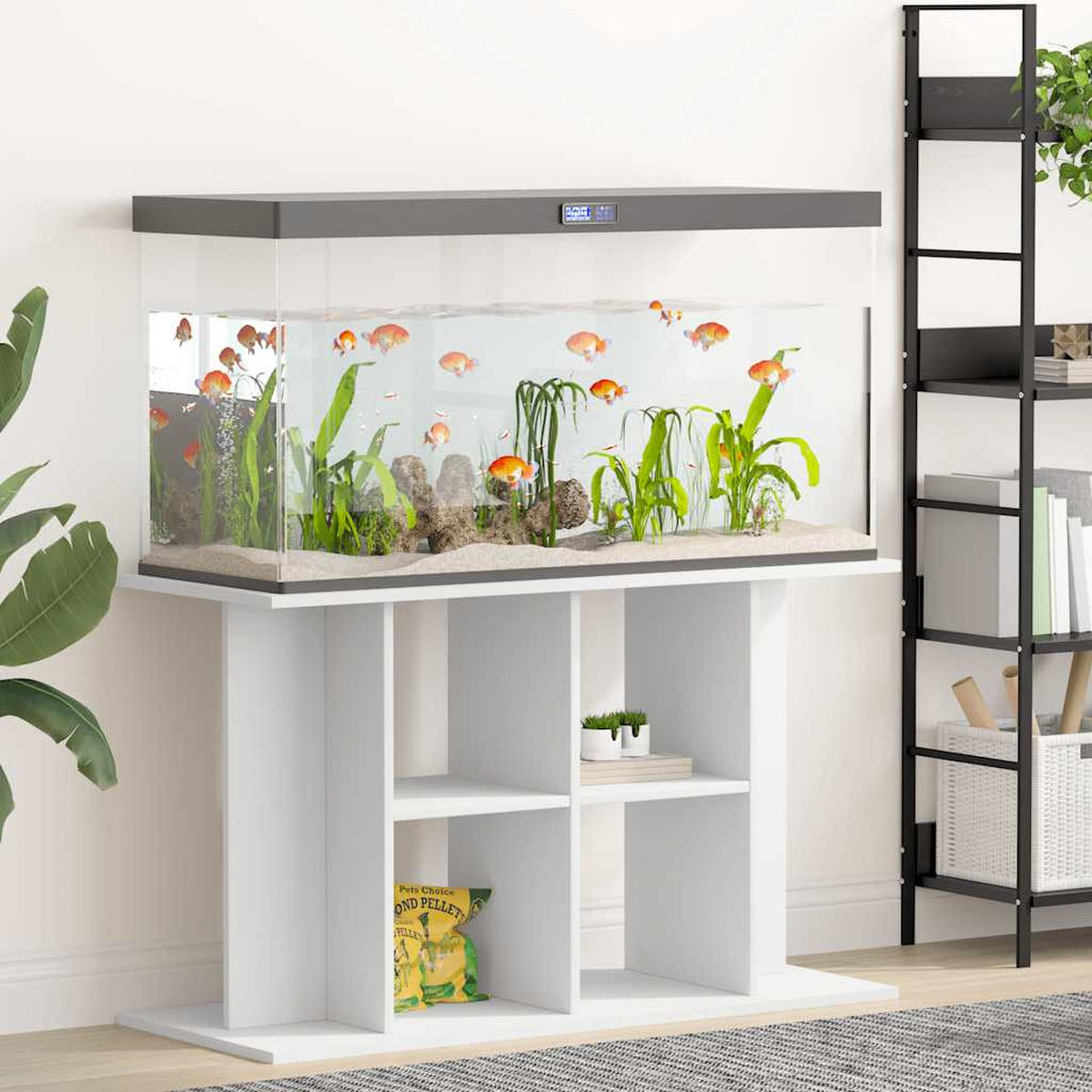 AQUARIUMSTÄNDER Weiss 100/40/60 Cm Holzwerkstoff - Weiß, Holzwerkstoff (40/60/100cm) - vidaXL