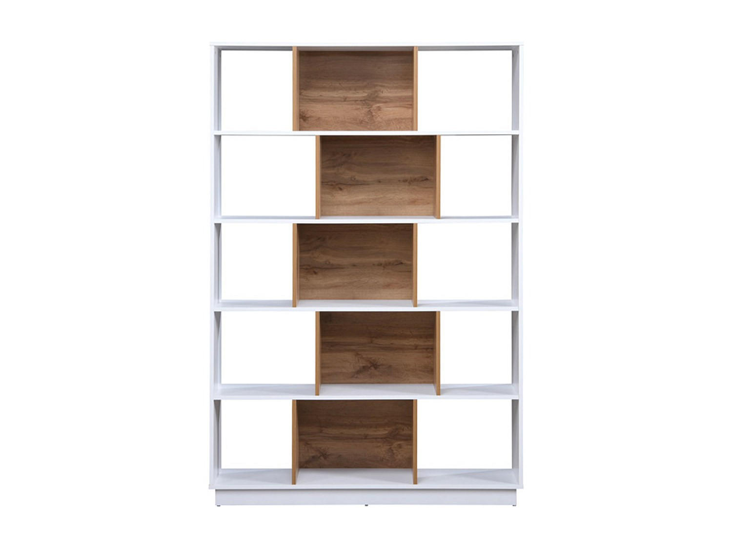 BÜCHERREGAL - 120 cm x 30 cm - holz - naturfarben hell, weiß Dalenor - Naturfarben/Weiß, Holz (120/180/30cm) - Vente-Unique