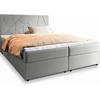BOXBETT MADO 140x200 cm mit Matratze und Topper - Hellgrau - Hellgrau, Holz (140/200cm) - MASSENO