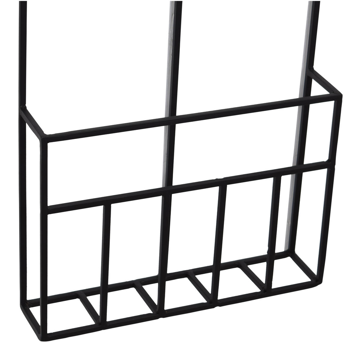 ZEITSCHRIFTENSTÄNDER Maggy Schwarz - Schwarz, Metall (30/105/10cm) - LOFT42