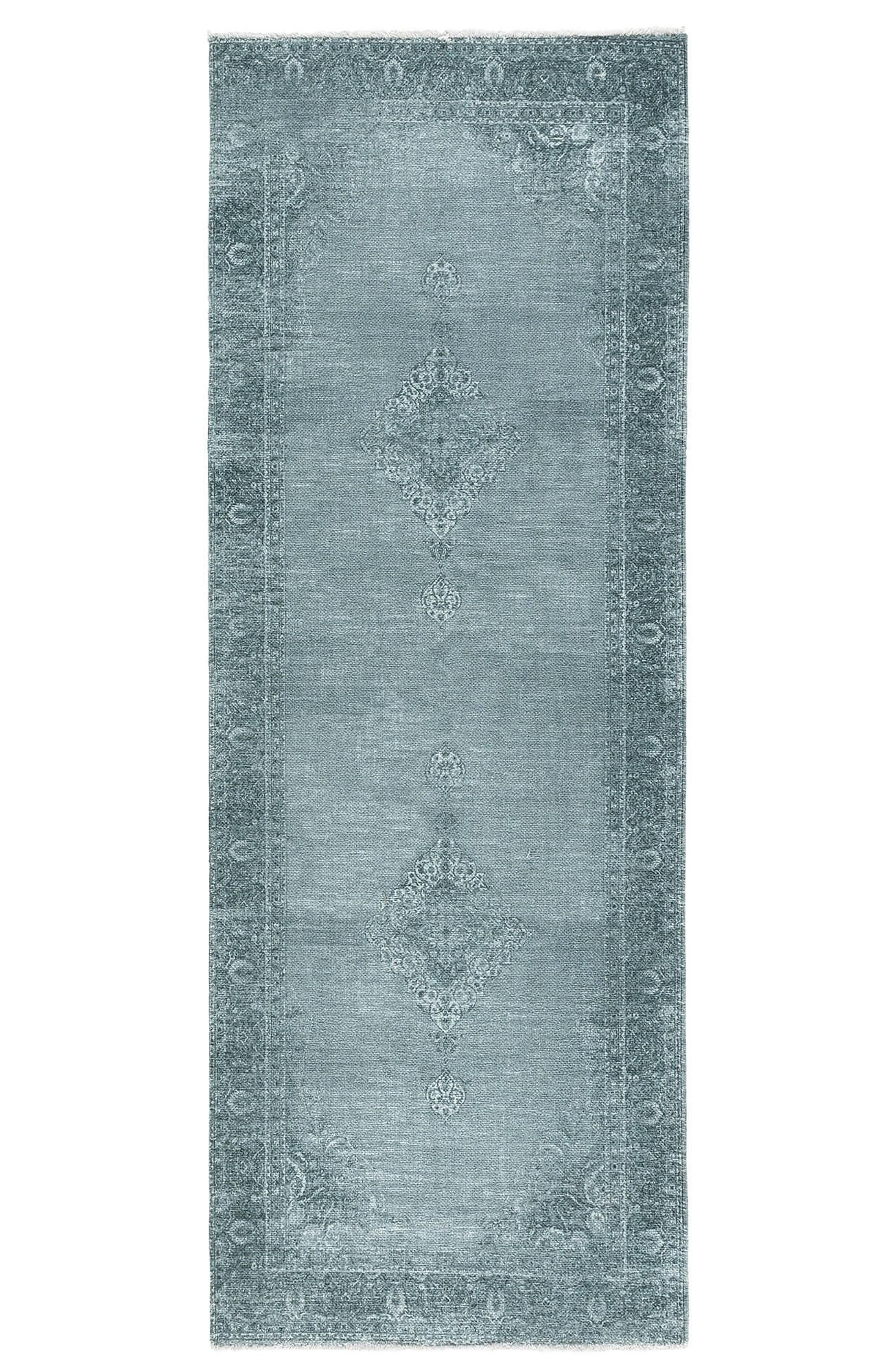 VINTAGE-TEPPICH Silber 80X195cm - Silberfarben, Textil (80/195cm) - Tesso Living