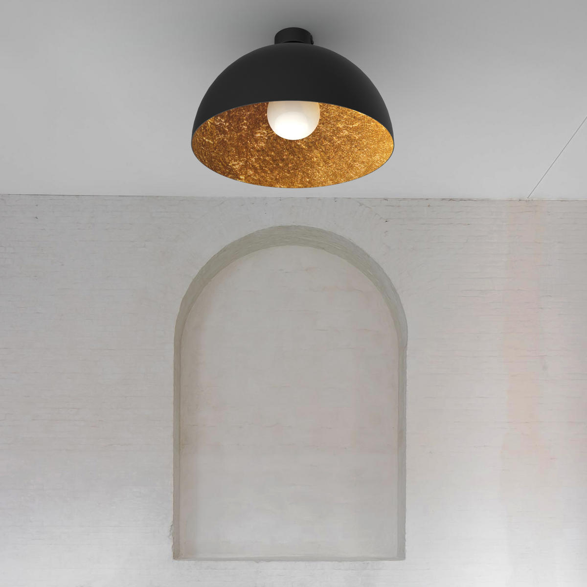 DECKENLEUCHTE - Goldfarben, Metall (60/60/30cm) - Lumicom