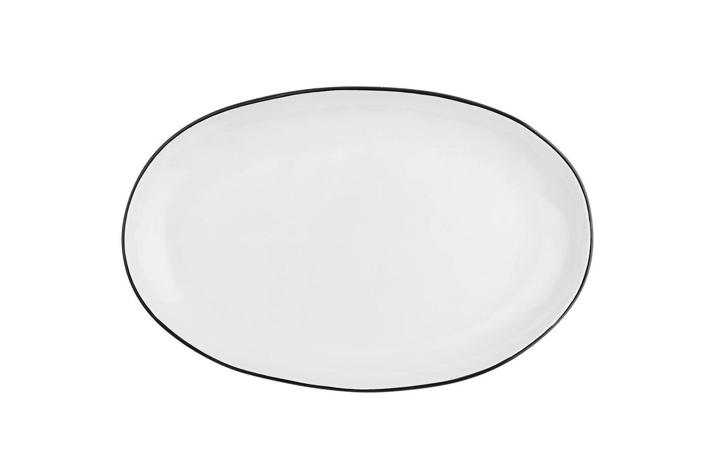 SERVIERPLATTEN Pure - 3er-Set - Schneeweiß - Weiß, Keramik (1/1/1cm) - Björn