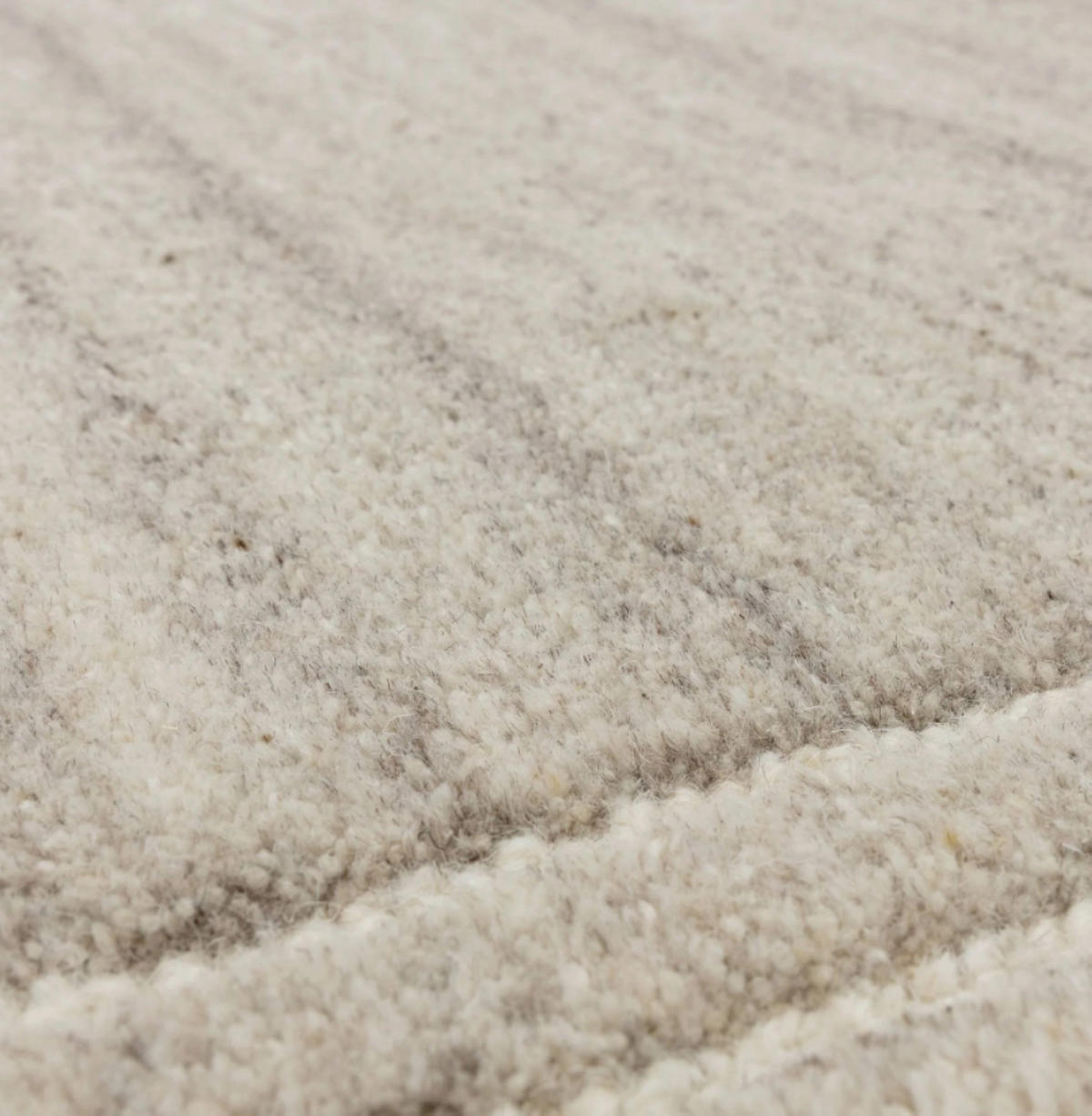 TEPPICH modern reine Wolle LORO Grau 160 x 230 cm - Grau, Naturmaterialien (160/230cm) - Novatrend