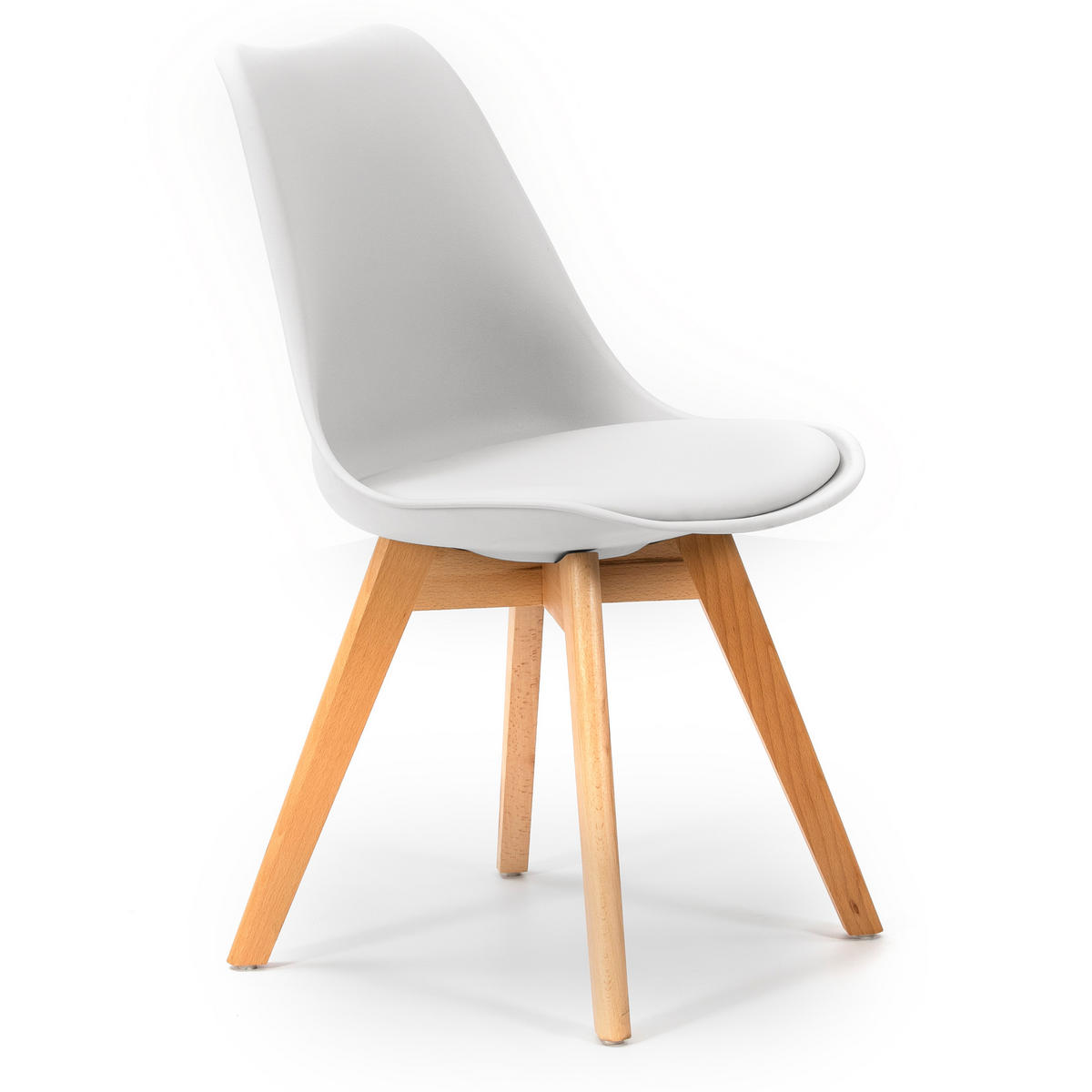 STUHL 2er-Set Klara Weiß - Weiß, Holz/Kunststoff (49/82/53cm) - VS Venta-stock