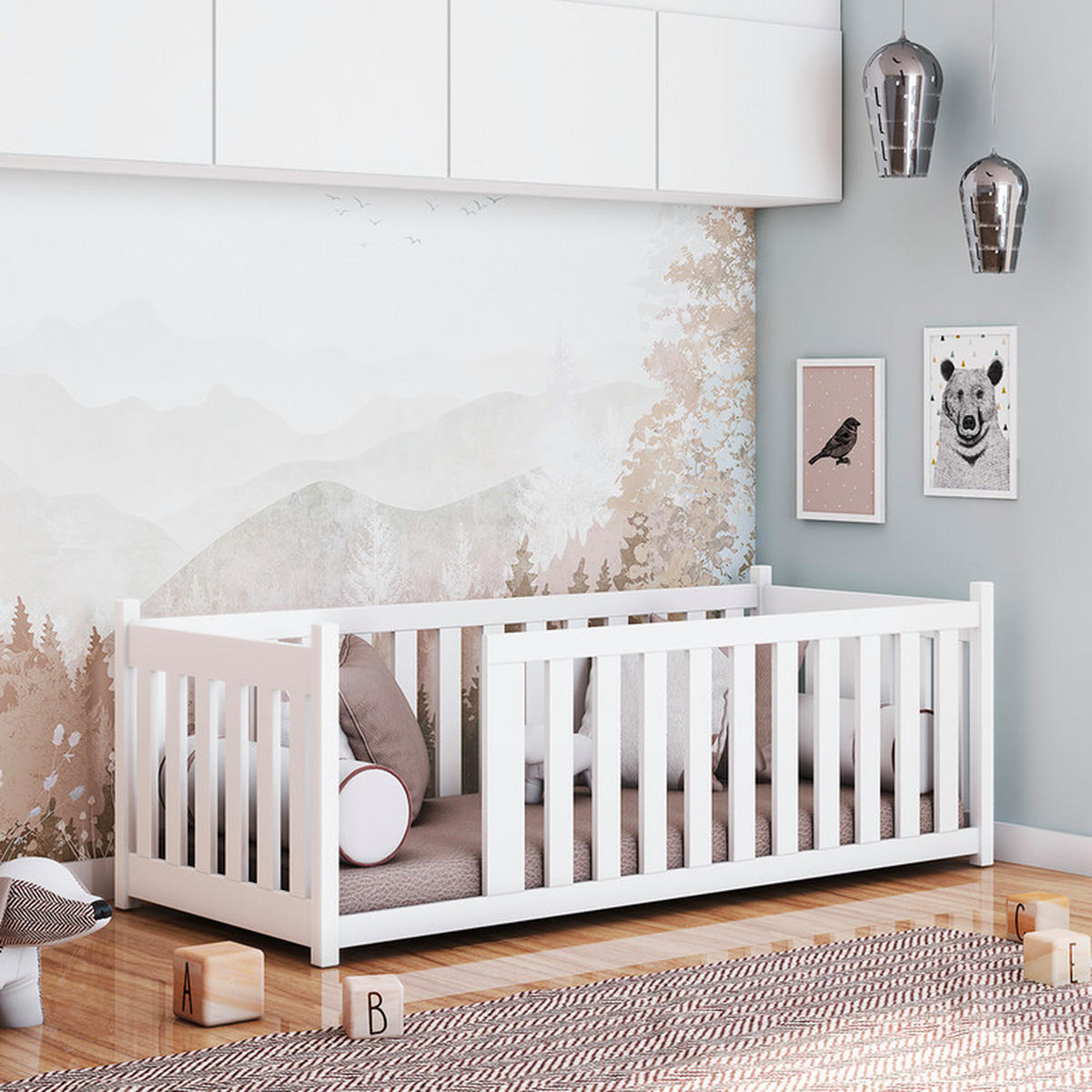 KREVET 90/200 Lilou Bijeli - bijela, drvo (90/200cm) - Petits-meubles