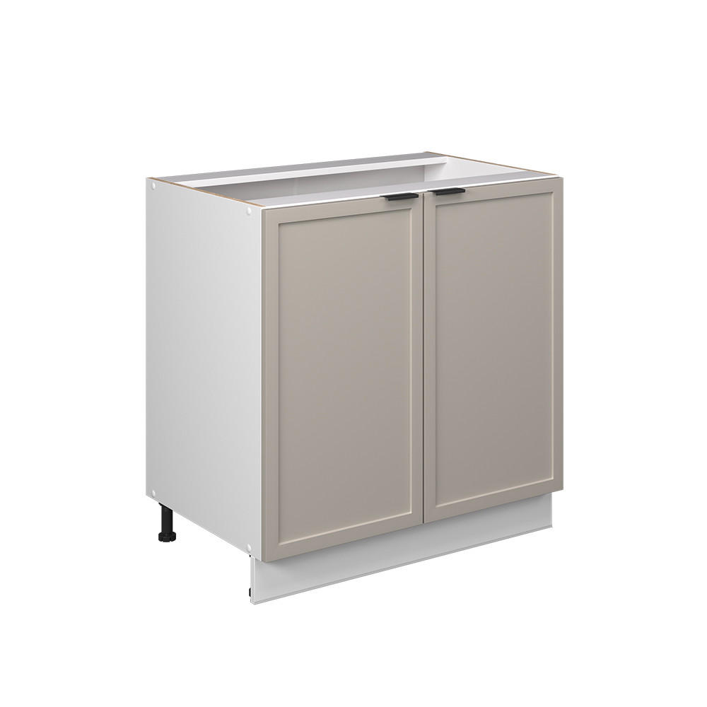 K&Ouml;KSUNDERSK&Aring;P Fame-Line, Gr&aring;beige/Vit, 80 cm utan b&auml;nkskiva Gr&aring;, Vit 82/80/51.6 cm