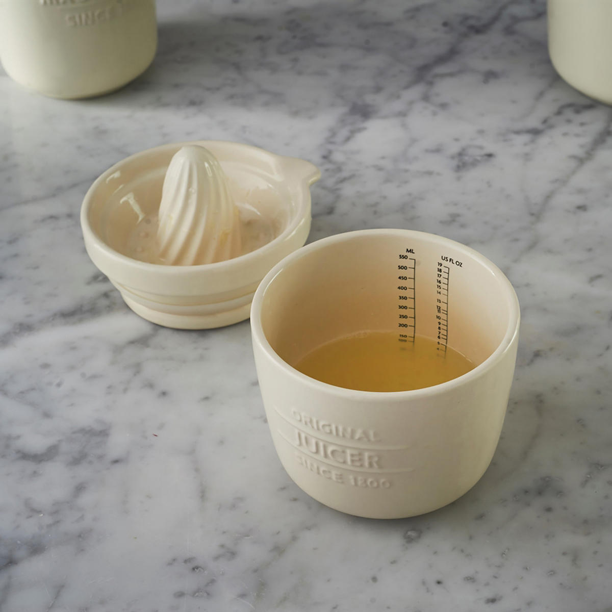 ZITRUSPRESSE/ Entsafter 3in1, 550 ml aus Steingut - Creme, Keramik (12.5cm) - Mason Cash