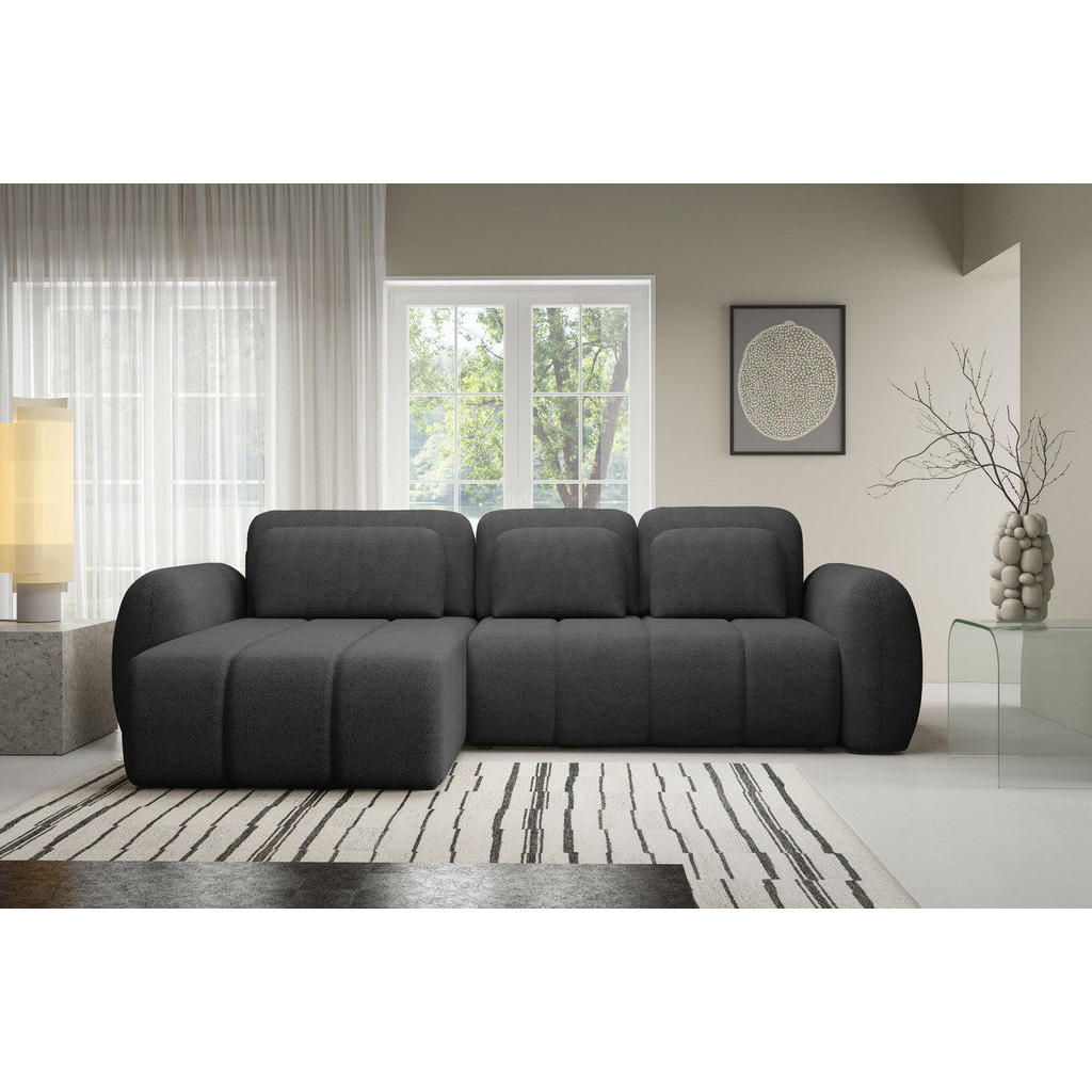 Thumbnail - Furnisell Ecksofa, Graphit, Textil, L-Form, 304x190 cm, Wohnzimmer, Sofas & Couches, Wohnlandschaften, Ecksofas