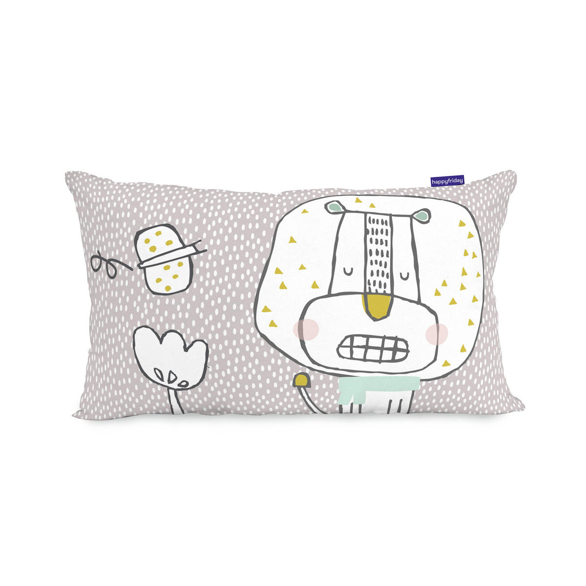 KISSENBEZUG best buddies 50x30 cm mehrfarbig - Multicolor, Textil (50/30cm) - Happy Friday