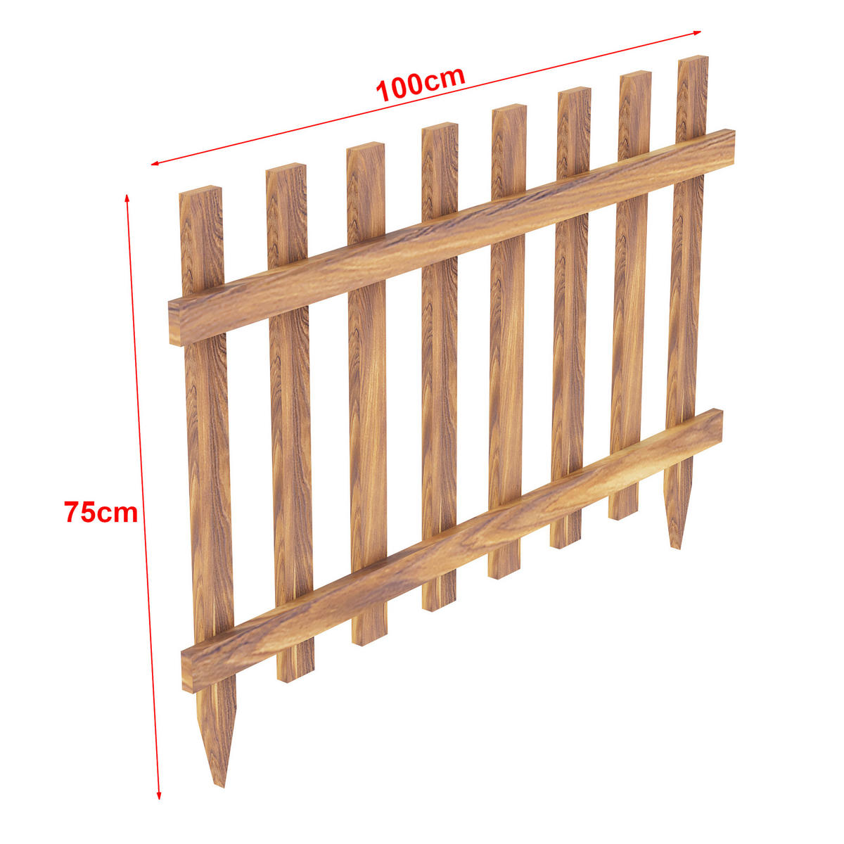 BEETEINFASSUNG-SET 2 TLG. Bindow - Naturfarben, Holz (100/75/3.5cm) - [en.casa]