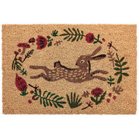 FUSSMATTE Naturfarben 40/60 cm Kokosfasern Angono - Beige, Textil (40/60cm) - Beliani