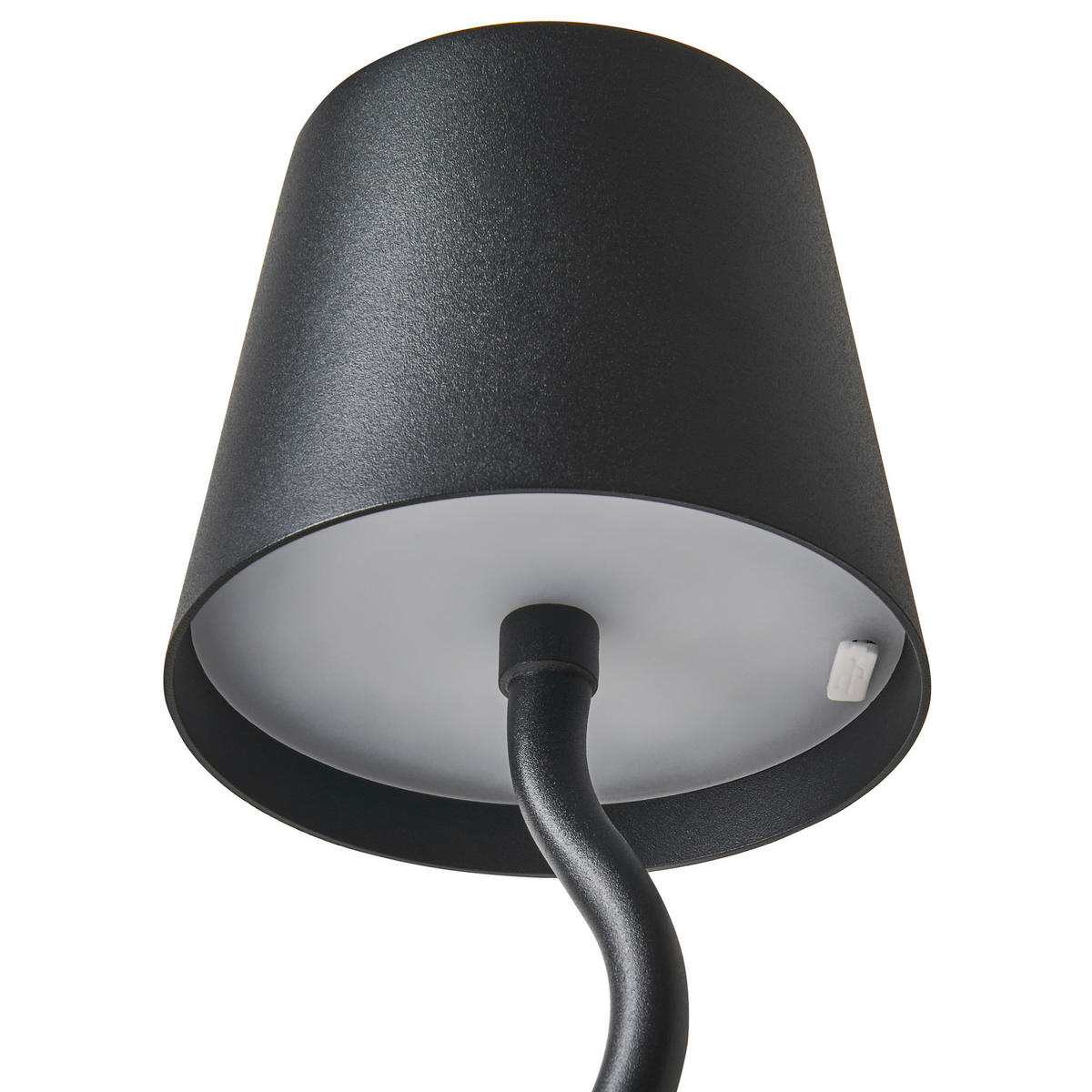 LED-TISCHLEUCHTE Schwarz Vouga - Schwarz, Metall (10/10/39cm) - Beliani
