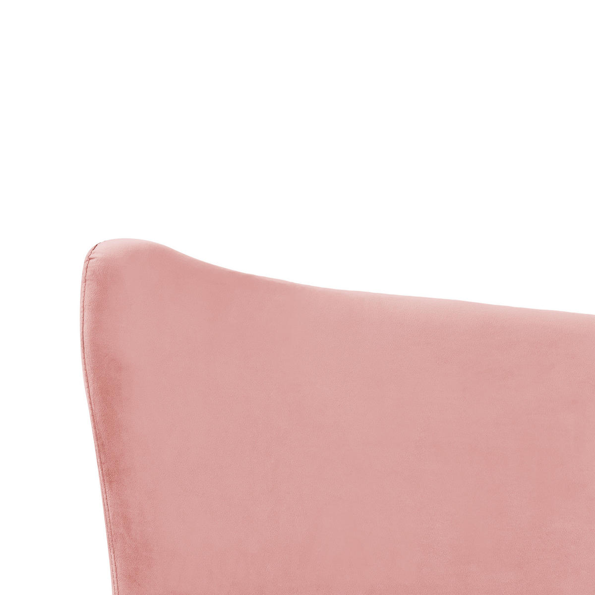 POLSTERBETT 140/200cm Pfirsichrosa Chaleix - Pink, Textil (140/200cm) - Beliani