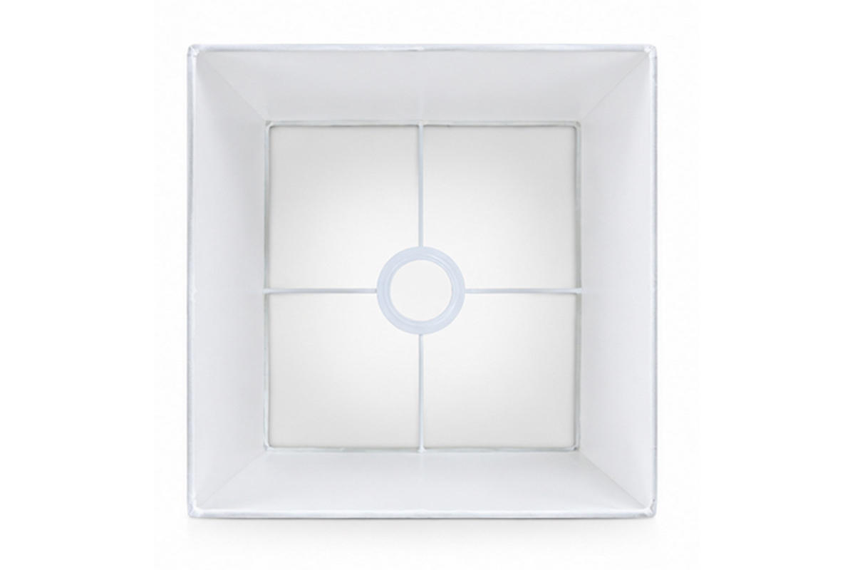 LEUCHTENSCHIRM SQUARELOW 25x25x22 cm, Textil, Weiß - Weiß, Textil (25/25/22cm) - Light & Living
