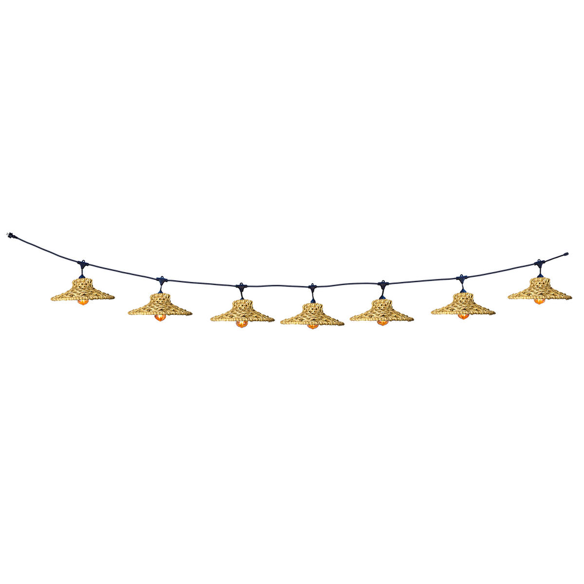 LICHTERKETTE MOOREA beige - Beige, Naturmaterialien (600cm) - Lumisky