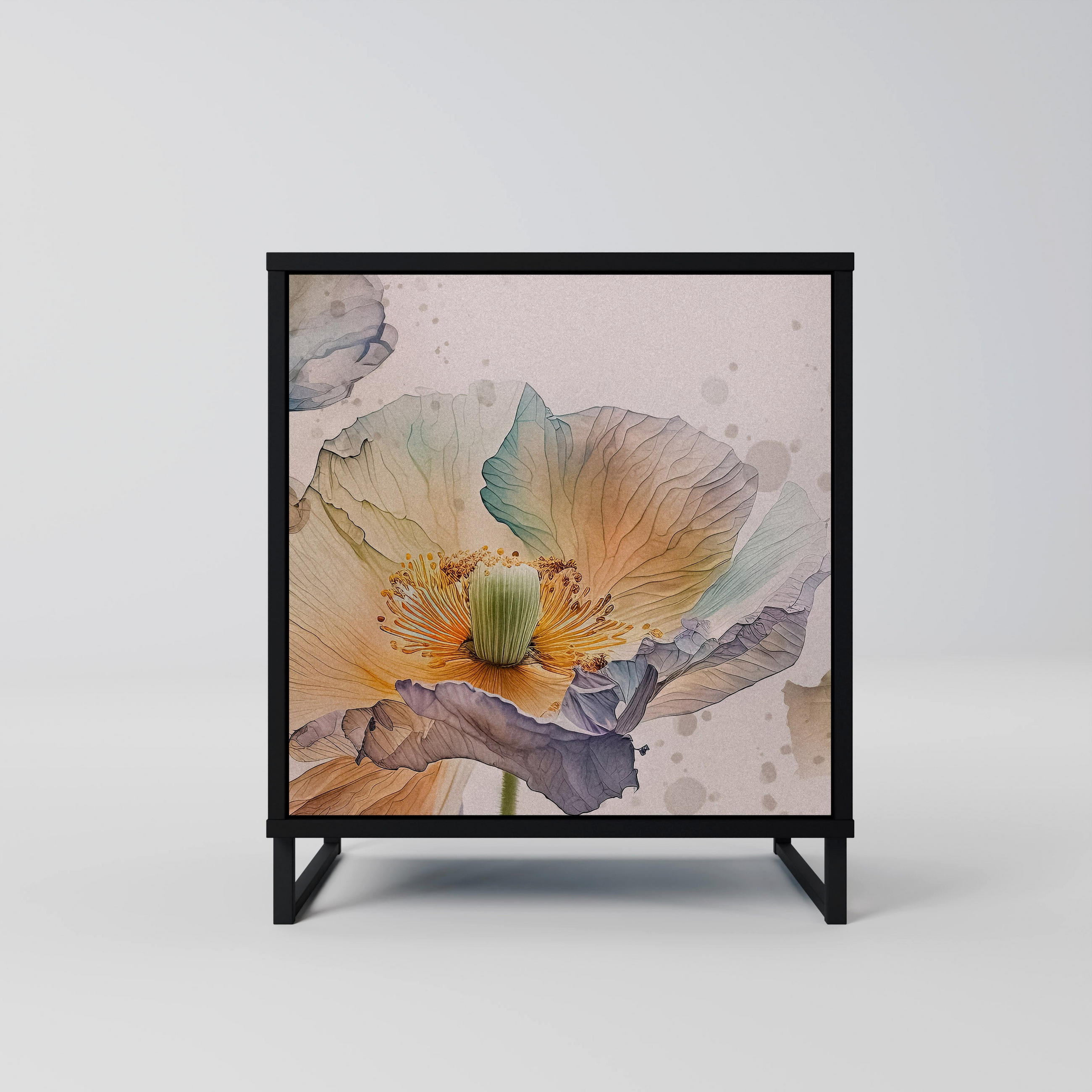 SpaceRebels Sideboard Schwarz 57.5x67.5x42 cm