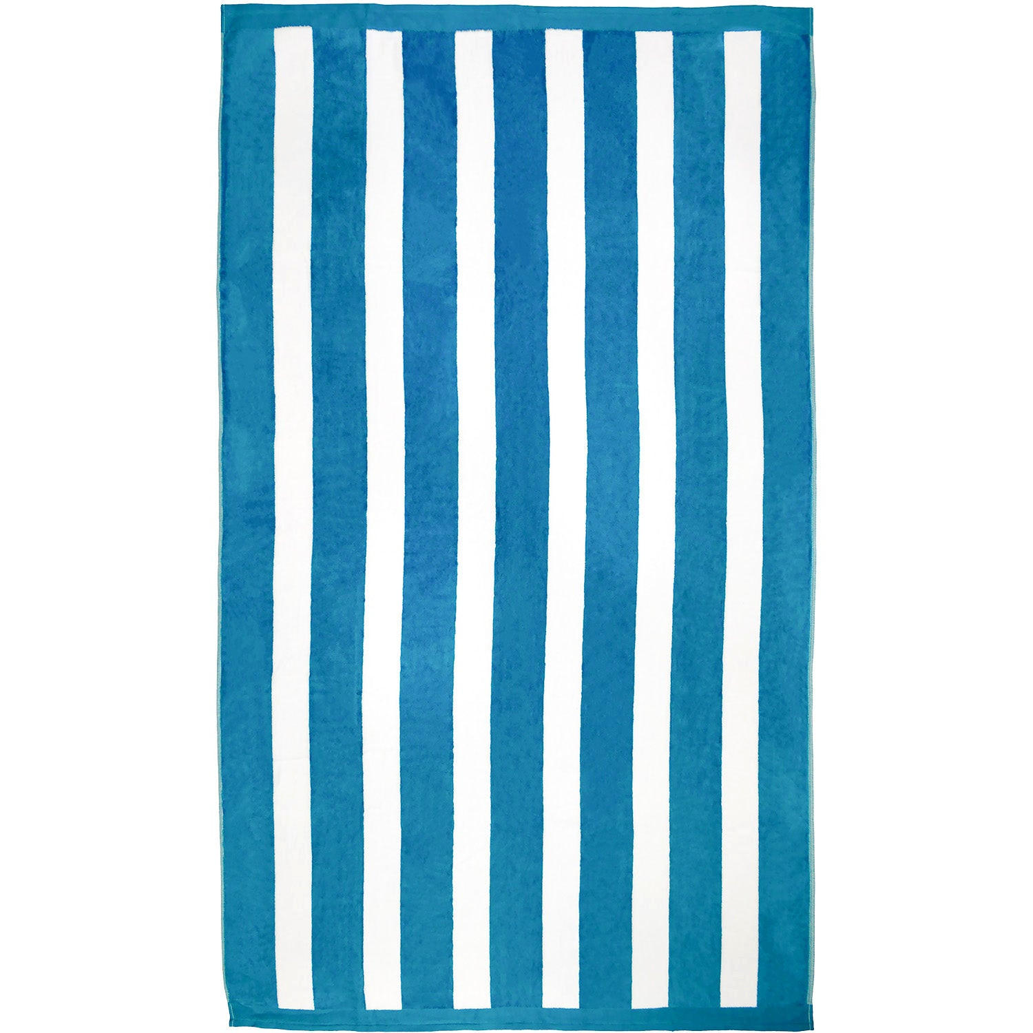 STRANDTUCH Frottee Samt Jacquard Blau 100x175 470g/m² - Bahia Blau Ente - Blau, Textil (100/175cm) - LE COMPTOIR DE LA PLAGE