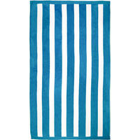STRANDTUCH Frottee Samt Jacquard Blau 100x175 470g/m² - Bahia Blau Ente - Blau, Textil (100/175cm) - LE COMPTOIR DE LA PLAGE