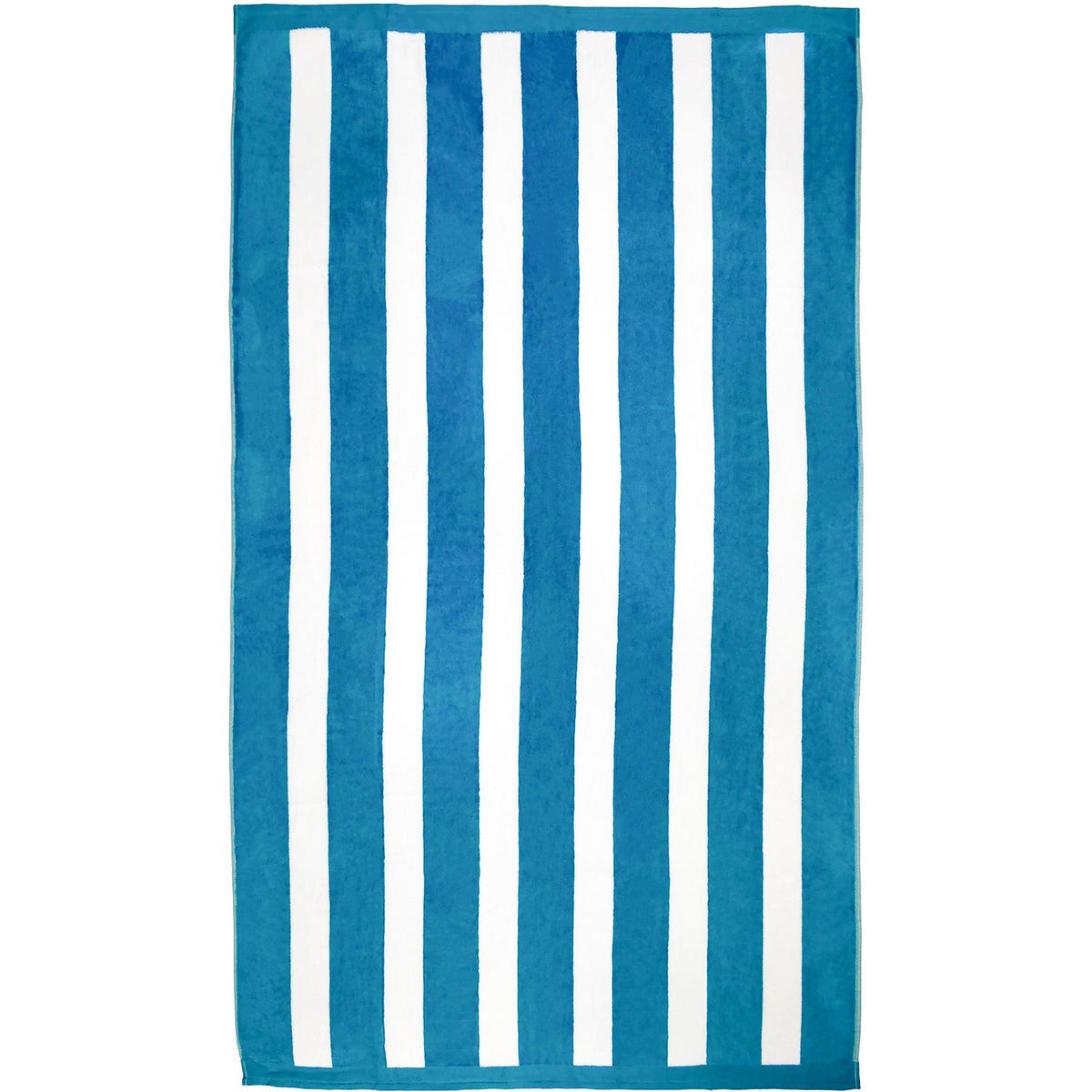 STRANDTUCH Frottee Samt Jacquard Blau 100x175 470g/m² - Bahia Blau Ente - Blau, Textil (100/175cm) - LE COMPTOIR DE LA PLAGE