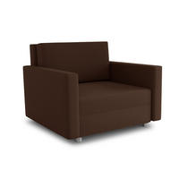 SCHLAFSOFA Pura Midi - Silberfarben/Braun, Holz/Kunststoff (102/83/105cm)