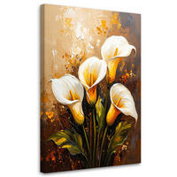 LEINWANDBILD Blumen 60x90cm - Beige, Textil (60/90cm) - Feeby