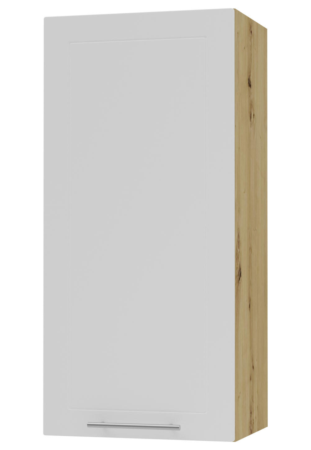 KÜCHENHÄNGESCHRANK Kvantum W4/45 Weiß Matt / Eiche Artisan Matt 45 / 32,5 / 96cm - Eiche Artisan/Weiß, Holz/Holzwerkstoff (45/96/32.5cm) - Feldmann-Wohnen
