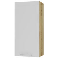 KÜCHENHÄNGESCHRANK Kvantum W4/45 Weiß Matt / Eiche Artisan Matt 45 / 32,5 / 96cm - Eiche Artisan/Weiß, Holz/Holzwerkstoff (45/96/32.5cm) - Feldmann-Wohnen
