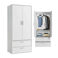 KLEIDERSCHRANK Der Kleiderheld - Weiß, Holzwerkstoff (80/180/51cm) - Mokebo